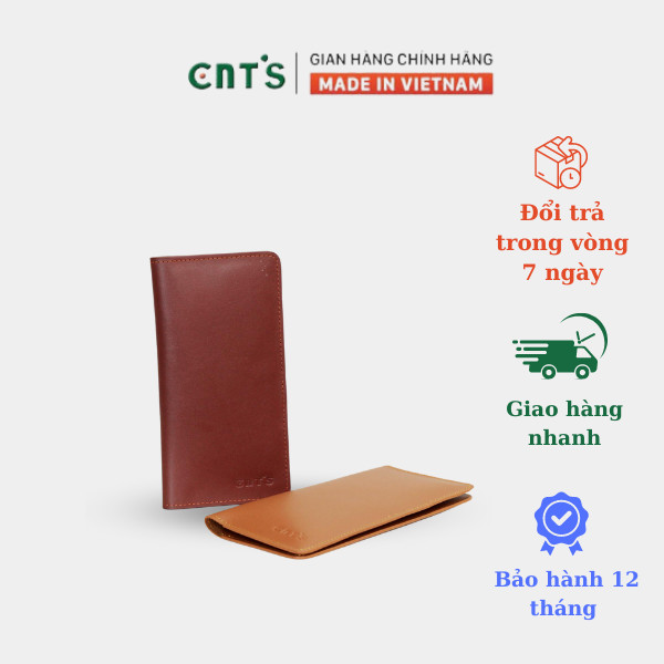Ví cầm tay Unisex da thật CNT VN17 cao cấp
