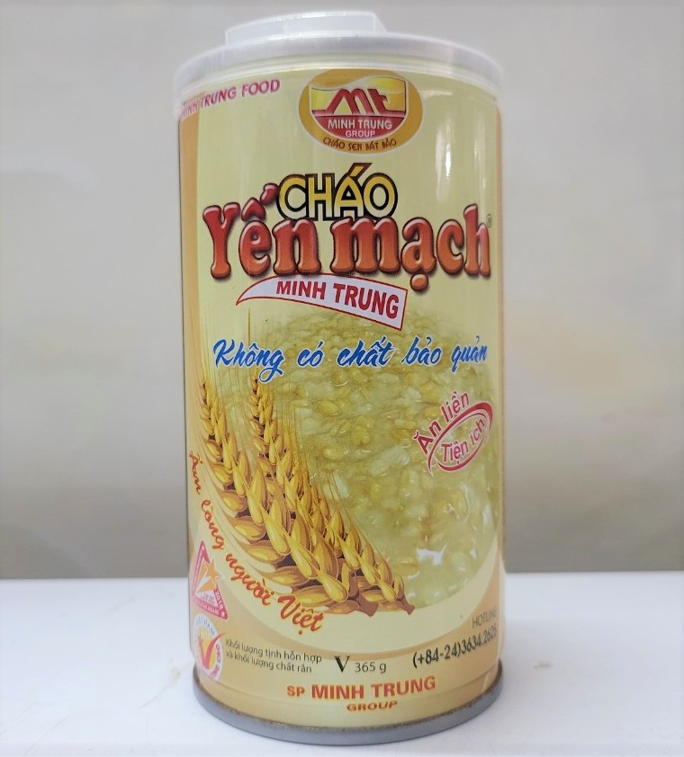 [Hộp 365g] CHÁO YẾN MẠCH ĂN LIỀN [VN] MINH TRUNG Instant Stewed Oat