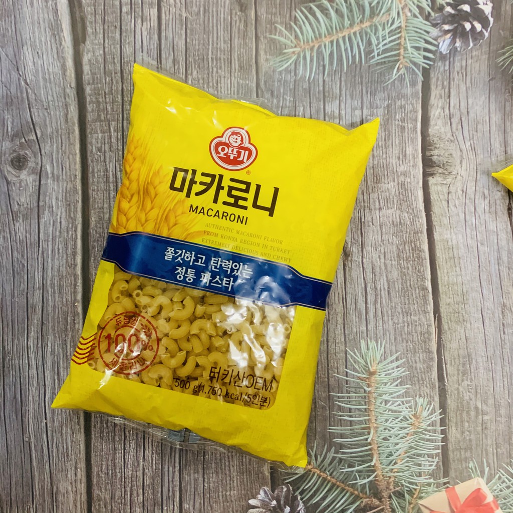 Nui ống ottogi 500g, nui mầm lúa mì, nui soắn rau củ 350g
