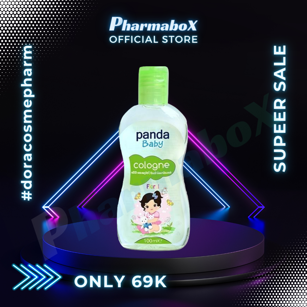 [Freeship Max - Quà tặng đơn từ 135k] Nước hoa cho bé Panda Baby Cologne Floral 100ml