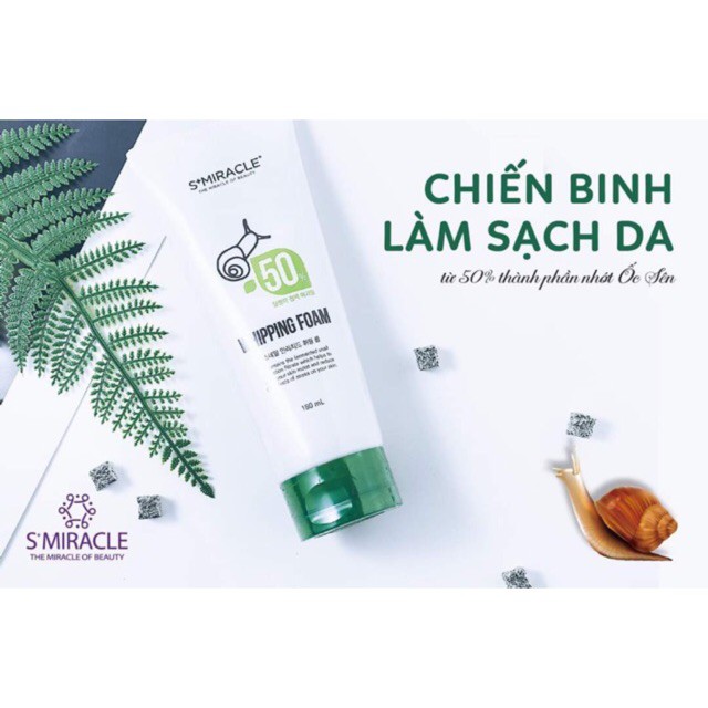 Sữa rửa mặt ốc sên s+ miracle