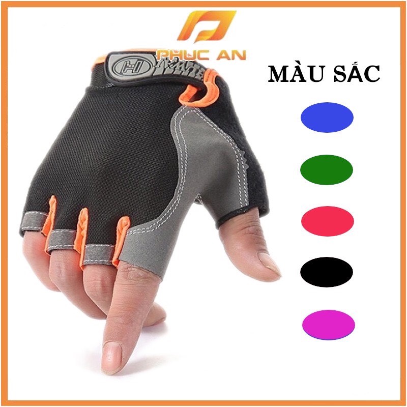 Găng tay tập gym, bao tay thể thao thể hình tập tạ nâng tạ, găng đi phượt, chống nắng nữ cao cấp đủ màu đủ size