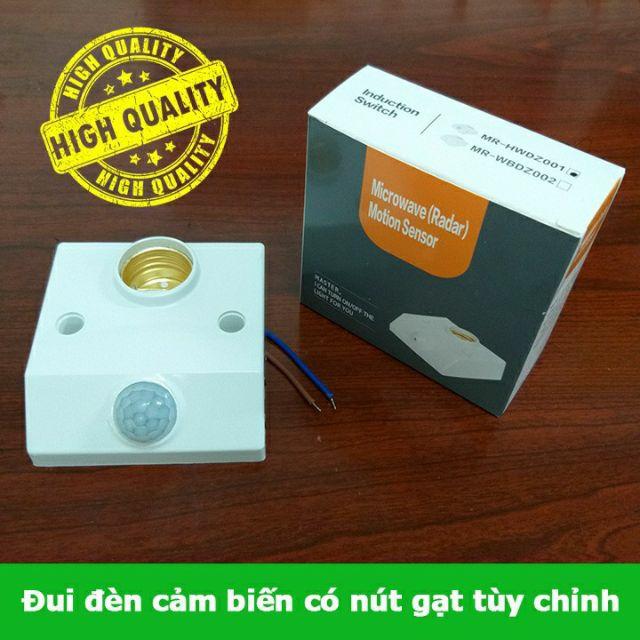 Đui đèn có nút gạt tùy chỉnh cảm biến chuyển động hồng ngoại phiên bản cao cấp
