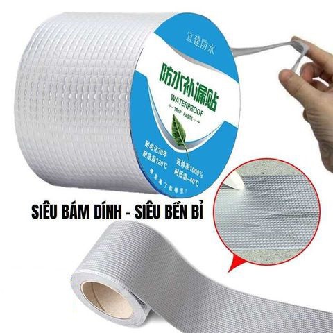 Băng keo chống thấm, chống dột butyl bảng 10cm.