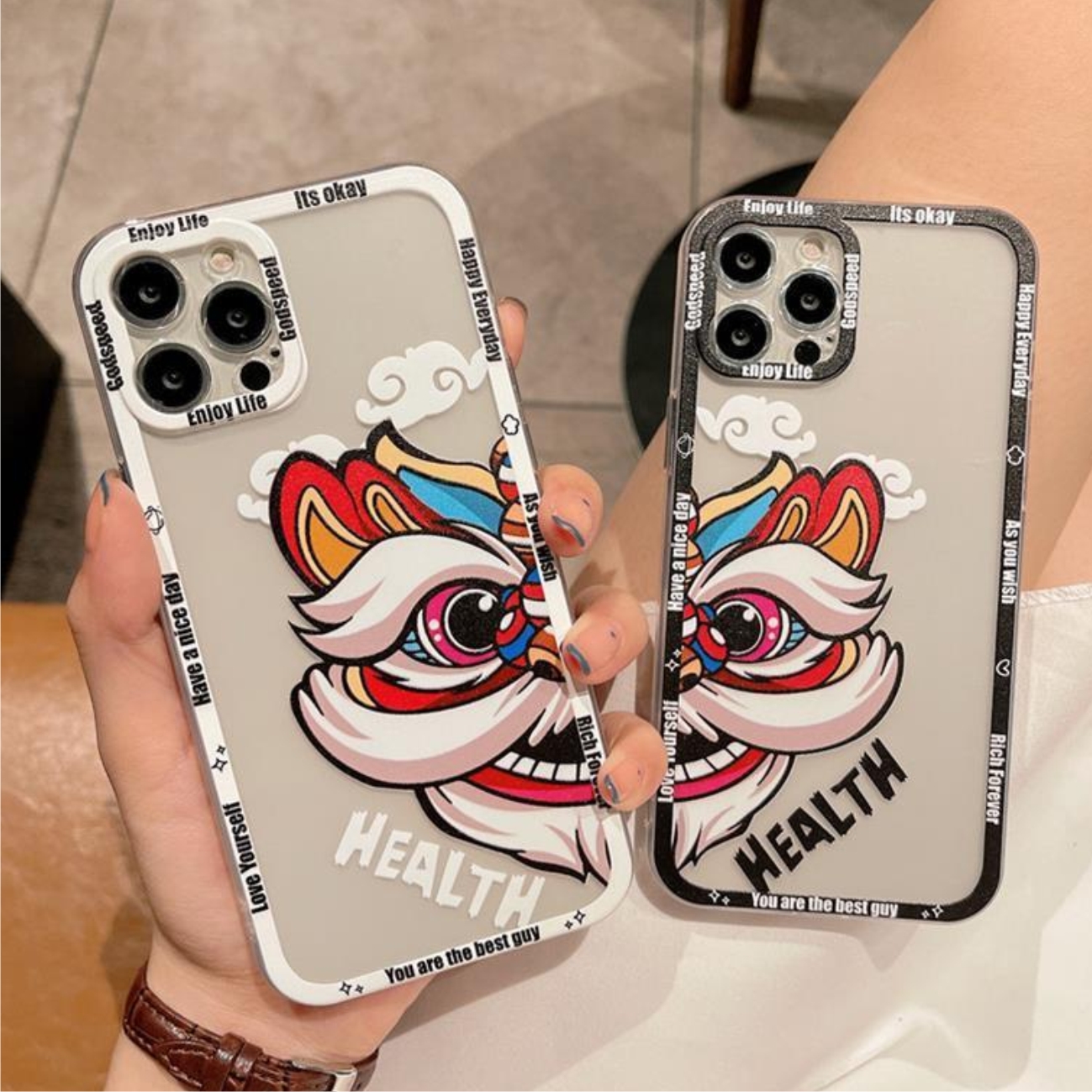 Ốp Lưng Silicon Chống Sốc Viền Nổi Unicorn Happy