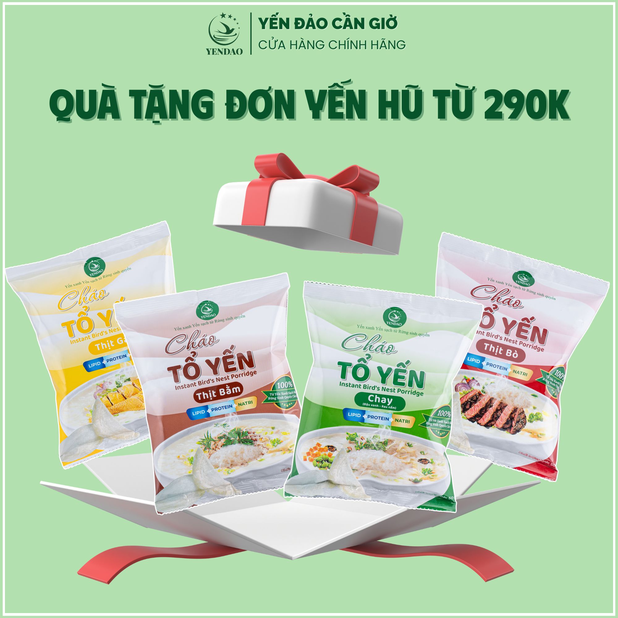 Yến Đảo - Quà Tặng Cho Đơn 290k Cháo Yến Mềm Mịn Thơm Ngon Cung Cấp Dinh Dưỡng Cho Cơ Thể