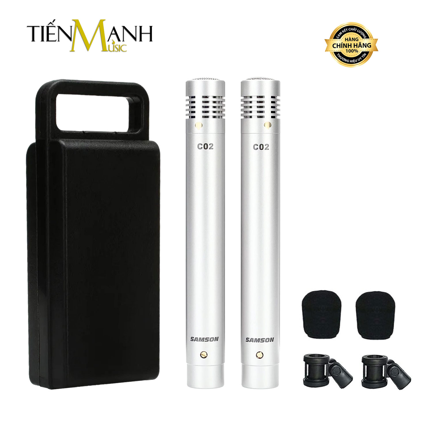 [Chính Hãng] Mic Samson C02 - Micro Condenser Thu Âm Nhạc Cụ Biểu Diễn Sân Khấu, Nhà Thờ Microphone