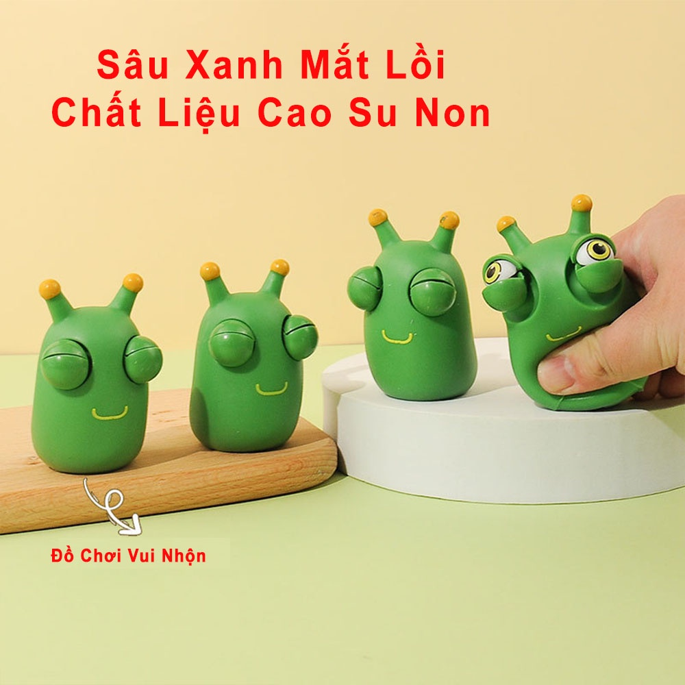 Con sâu đồ chơi giải trí giảm stress, giảm căng thẳng, đồ chơi bóp tay, phù hợp cho người lớn và trẻ em