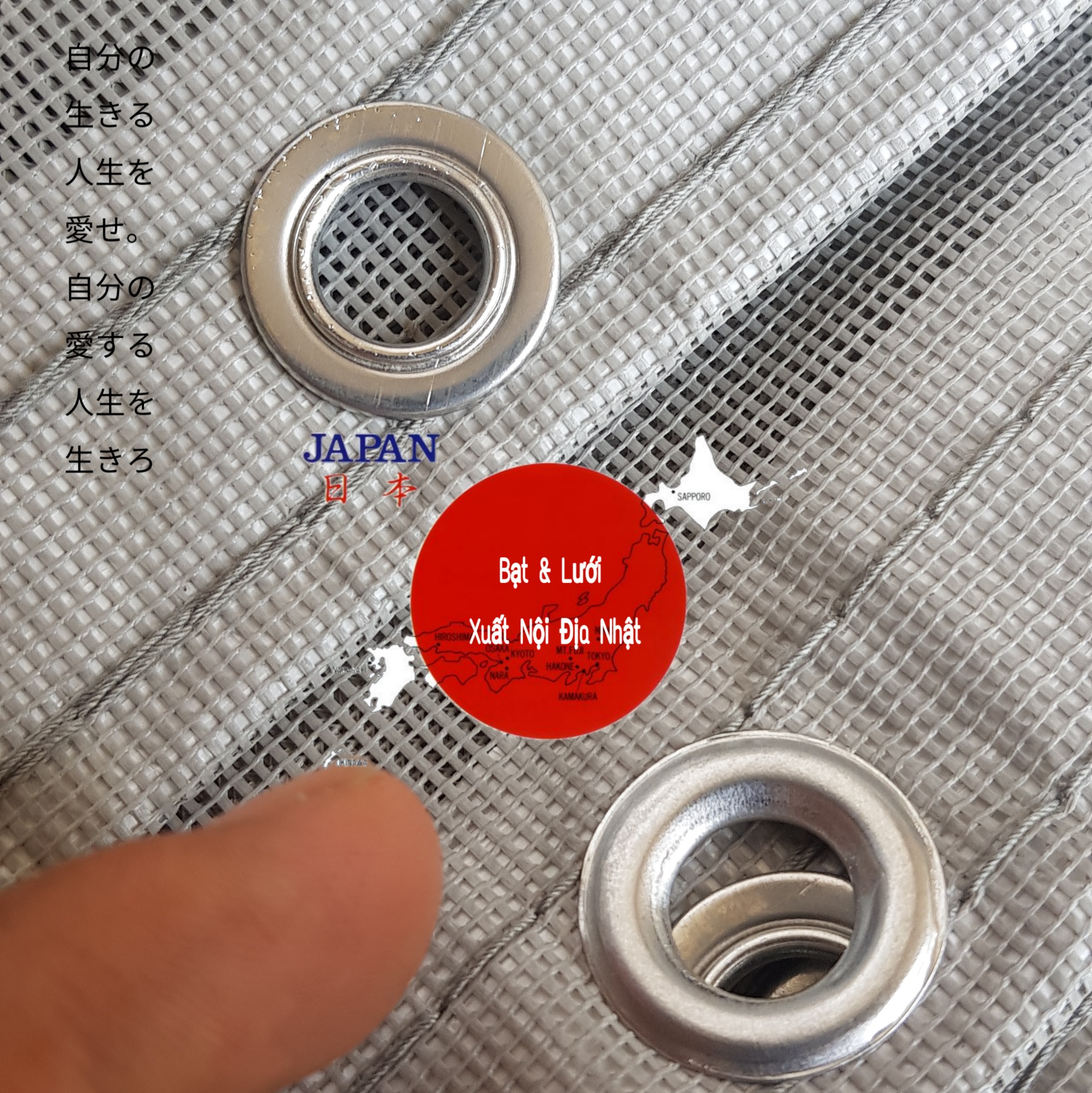 [free ship max] 5m Lưới đa năng che nắng Nhật Bãi. Chất lượng cao cấp trong dòng lưới che nắng đa năng. Khổ 1m2 và 1m8. Có đóng khoen sẵn dọc biên.