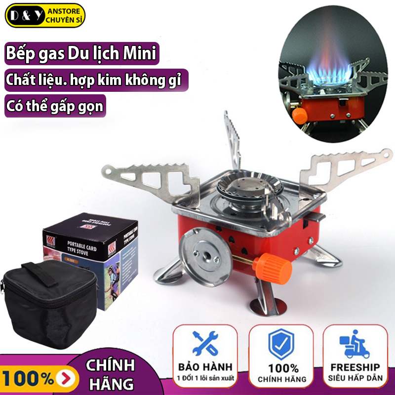 Bếp gas mini, Bếp dã ngoại du lịch mini hợp kim thép không rỉ sét, Bếp gas gấp gọn van điều chỉ công xuất gas, Bếp gas dã ngoại ngoài trời, Bếp gas mini giá rẻ, bep ga mini, tiện lợi an toàn hơn bếp gas công nghiệp, Bếp ga đôi