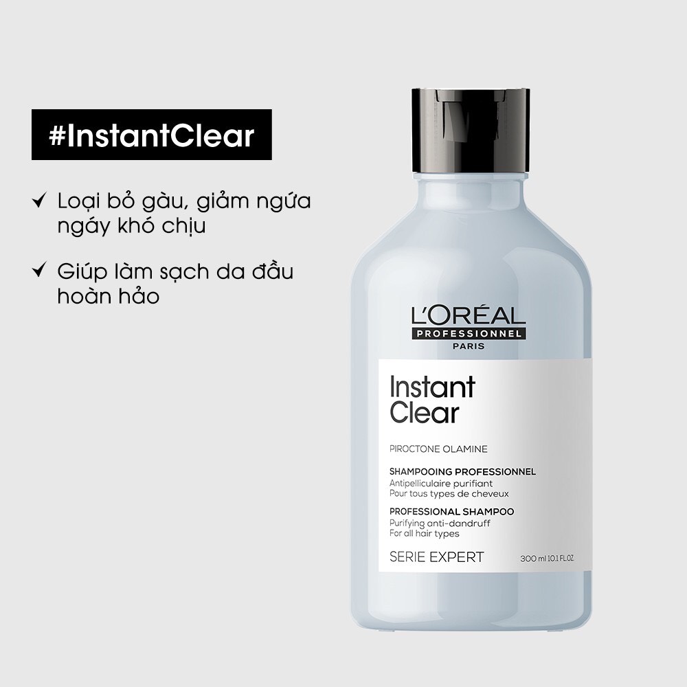 Dầu gội chăm sóc da đầu gàu Serie Expert Instant Clear 300ml
