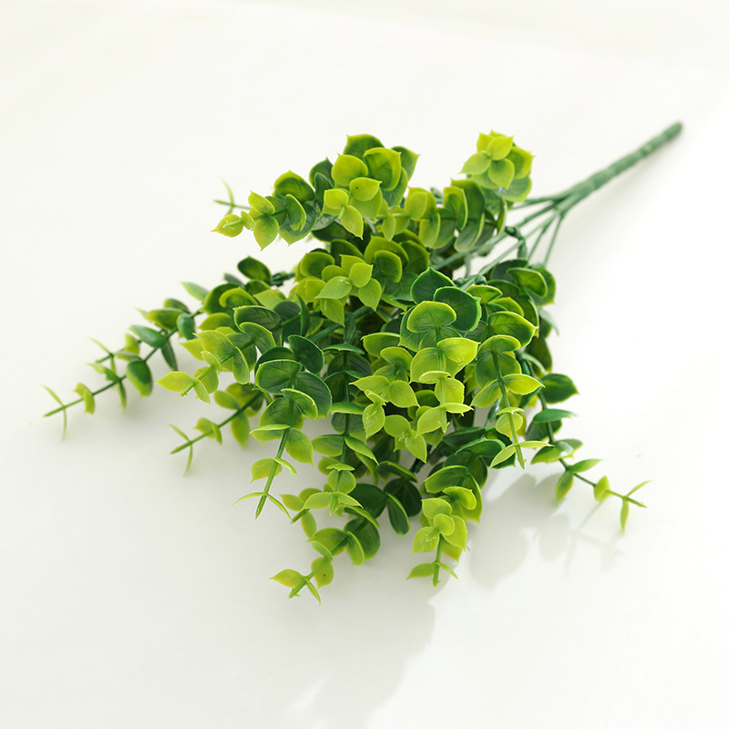 Chùm lá bạch đàn VI006, trang trí thực vật nền tường với cỏ Lá dương xỉ Ba tư cây xanh (cành lá nhựa)