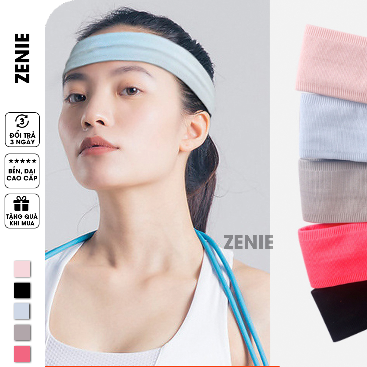 Băng Đô Thể Thao Zeni Băng Trán Thể Thao Dành Cho Gym Yoga PK09