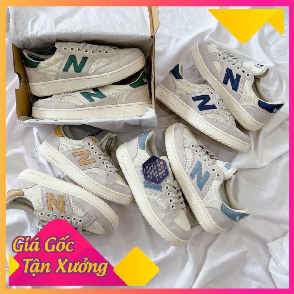 Giày sneaker NB crt 300 2.0 chữ N xanh vàng Fullbox, Giày thể thao nam nữ newbalance nb da lộn cao cấp 2022