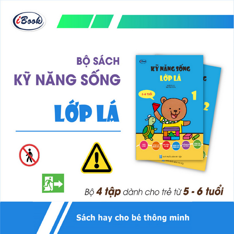 Sách thiếu nhi - combo 2 cuốn - kỹ năng sống - lớp lá 5-6 tuổi