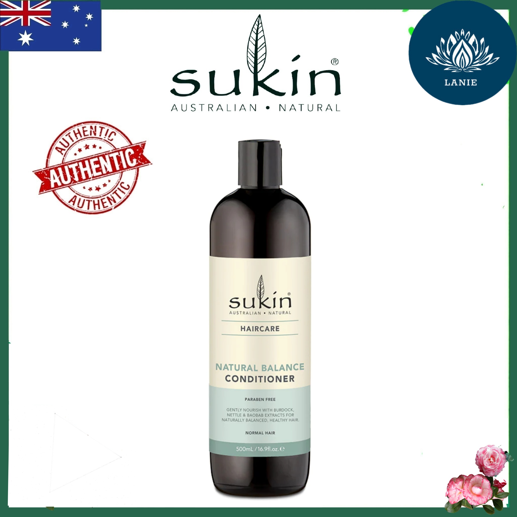 Dầu xả cân bằng chiết xuất từ thiên nhiên Sukin Natural Balance Conditioner 500ml