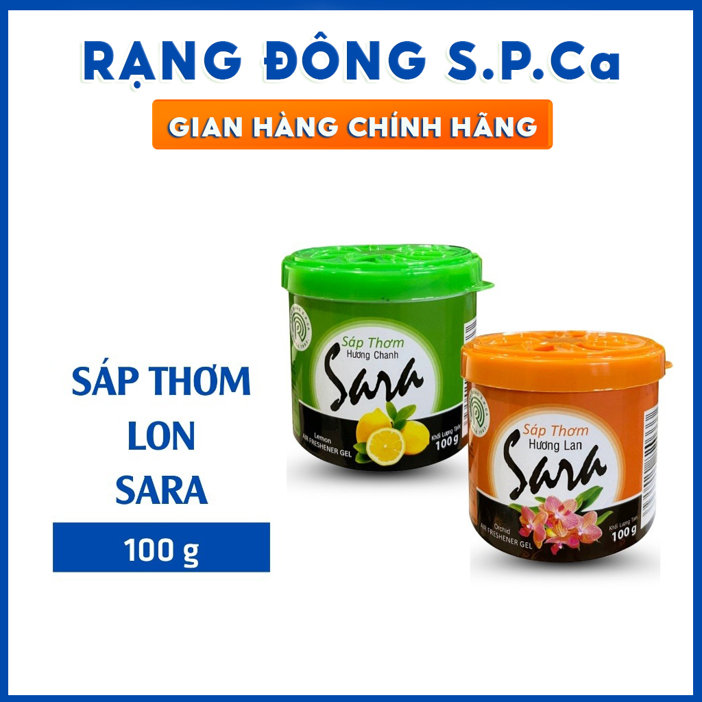Sáp Thơm Phòng Ngủ Khử Mùi Sara Lon 100g Giúp Làm Thơm Phòng Ngủ, Nhà Vệ Sinh, Ô Tô, Tủ Quần Áo Đa Năng