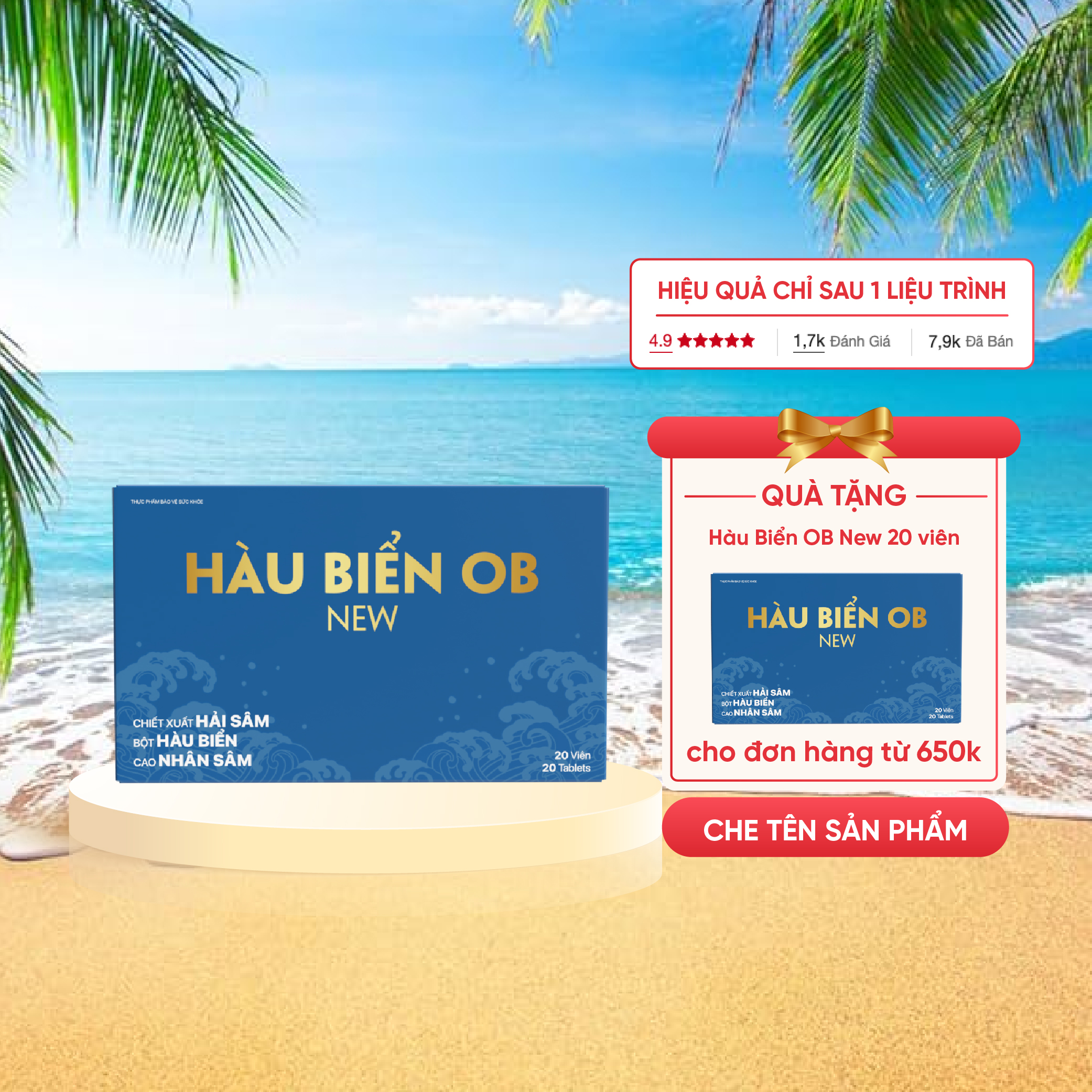 Tinh Chất Hàu Biển Ob New- Tăng Số Lượng Và Chất Lượng Tinh Trùng- Cải Thiện Tình Trạng Xuất Tinh Sớm, Yếu Sinh Lý Ở Nam Giới