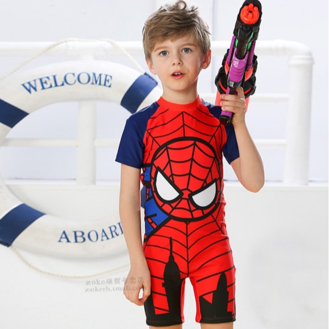 Đồ bơi bé trai liền thân, bộ bơi bé trai từ 1 tuổi tới size đại - bbsđbbtspiderman