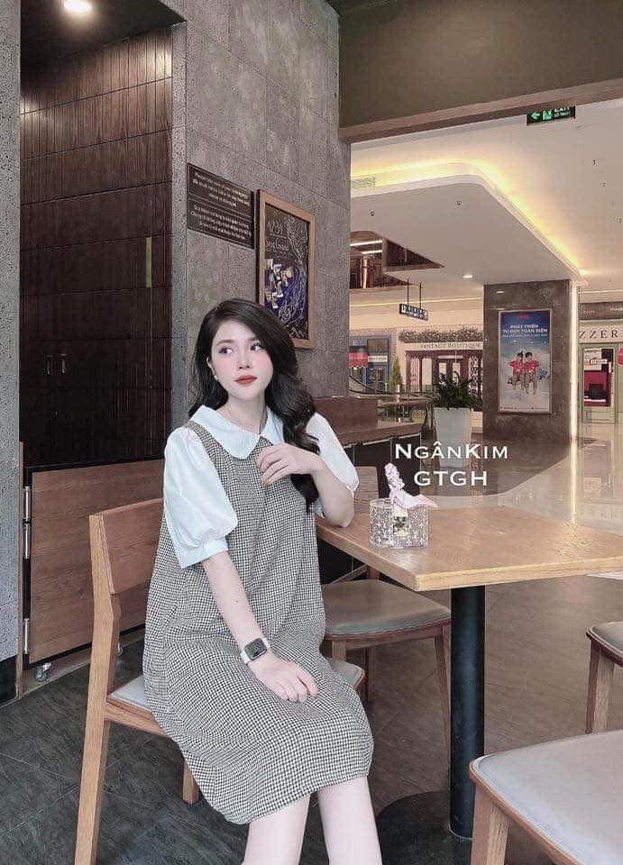 Váy suông dáng dài form rộng, đầm bầu cộc tay mặc lạ mắt