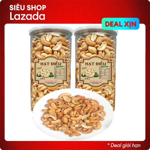 [Tùy chọn] 1Kg Hạt Điều Rang Muối Sạch Vỏ Loại Bể Chất Lượng - Món Ăn Vặt Bổ Dưỡng hiệu TPS