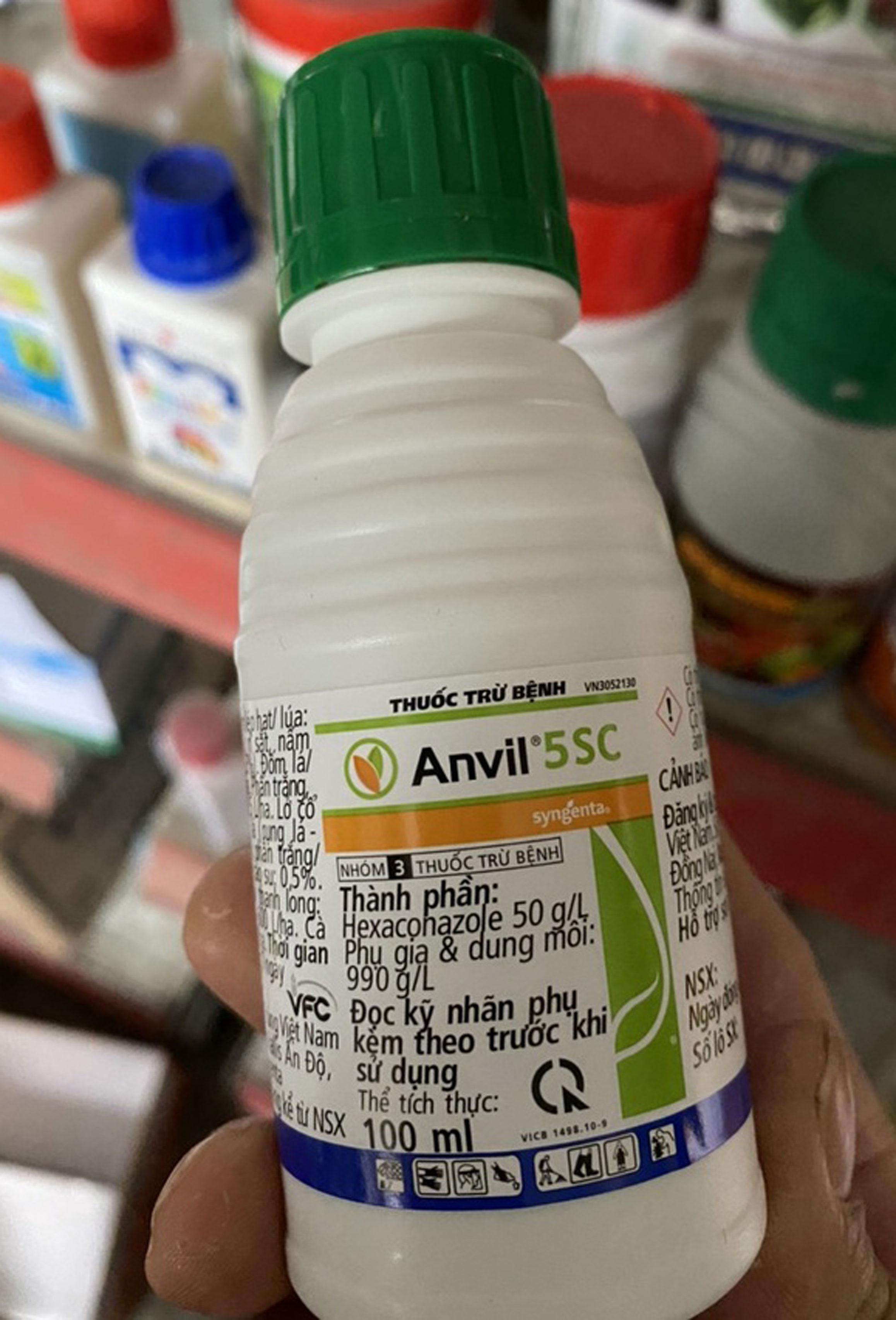 Thuốc trừ bệnh Anvil 5SC chính hãng Syngenta - trừ rỉ sắt đốm lá thán thư 100m