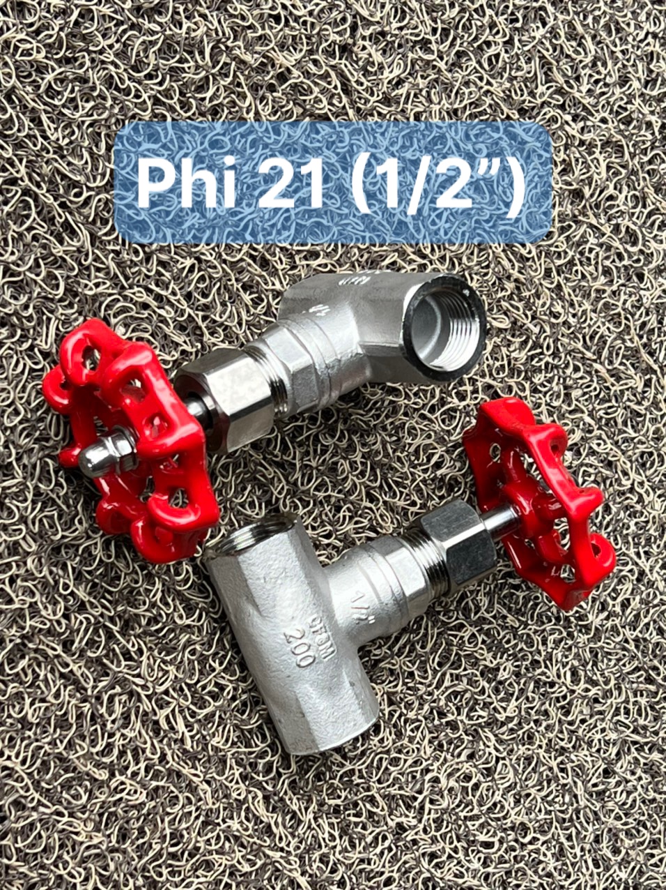 Van hơi inox 304, van cầu inox 304, van chịu nhiệt phi 21 đến 60
