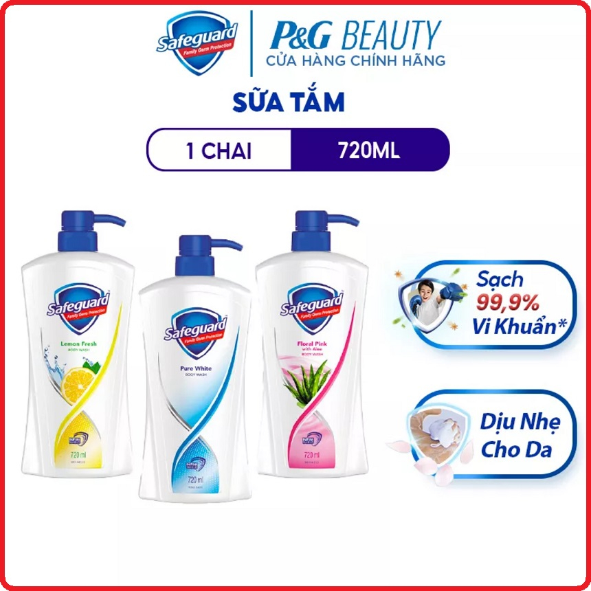 Hoàn tiền 15% - sữa tắm safeguard sạch 99.9% vi khuẩn & dịu nhẹ cho da chai 720ml