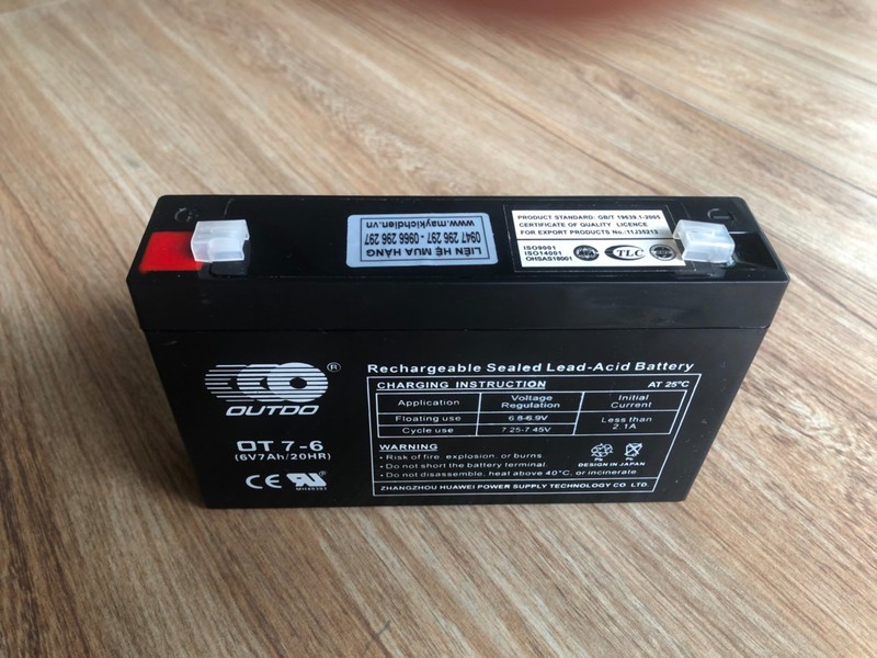 Ắc quy outdo 6v - 7a