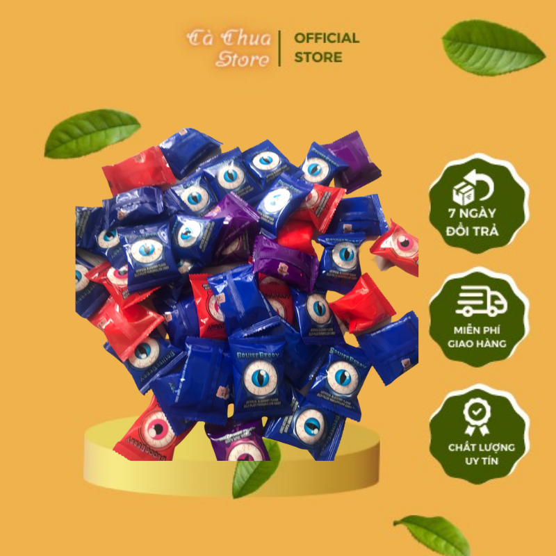 Kẹo hình con mắt marshmallow hàn quốc gói 230g - kẹo dẻo mềm, kẹo halloween