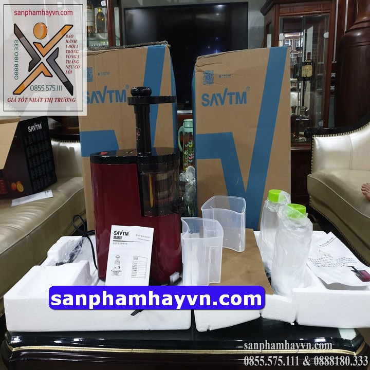 Máy ép chậm 150w savtm tặng kèm 2 chai đựng bảo hành 12 tháng