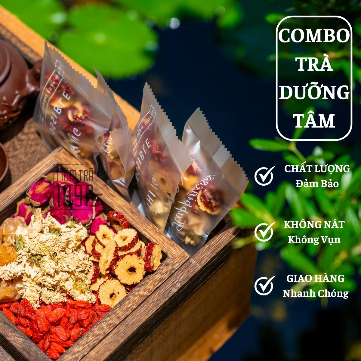  Combo 20 Gói Trà Dưỡng Tâm Ngủ Ngon Hỗ Trợ Giấc Ngủ Trà Thảo Mộc Tiệm Trà 1990s 