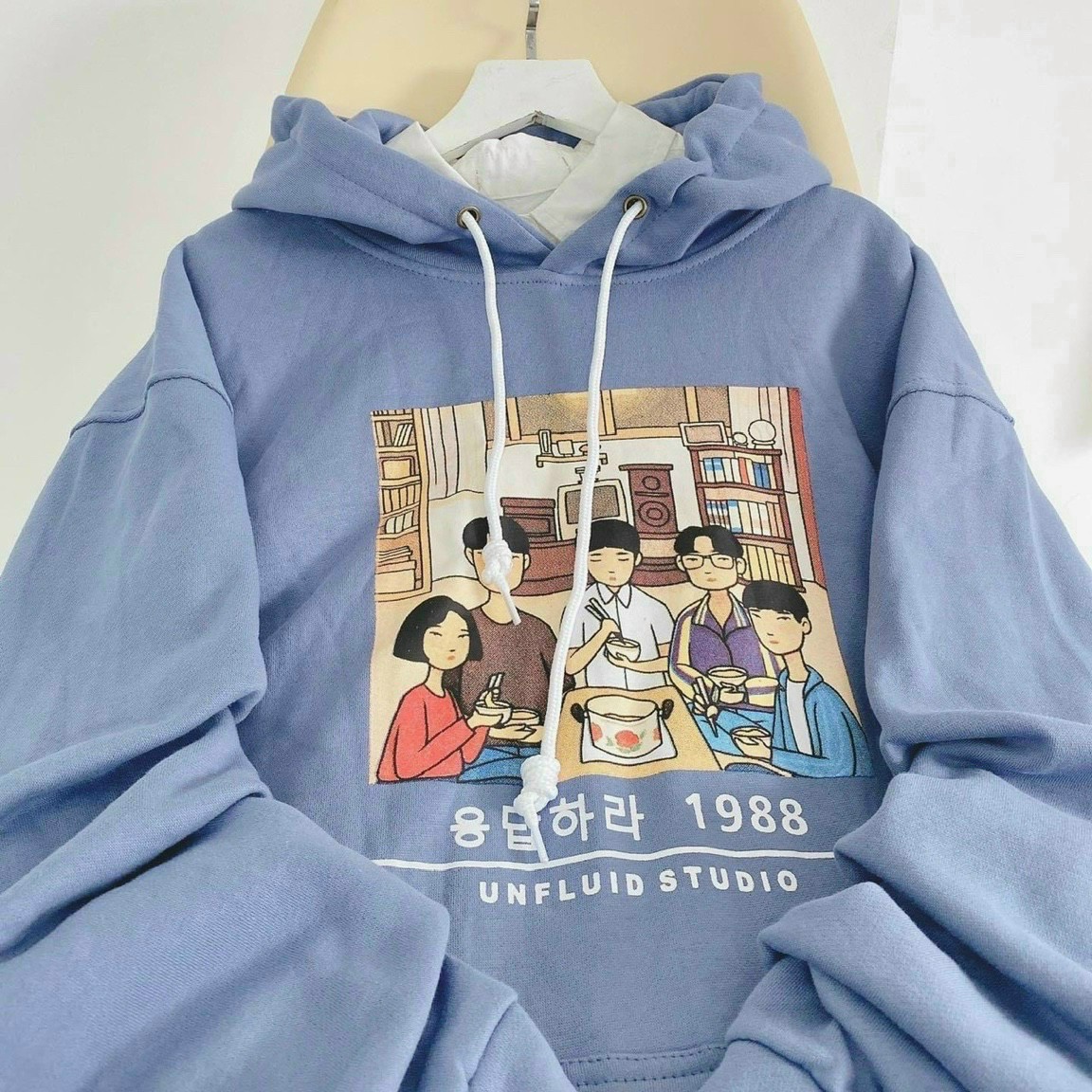 Áo hoodies nam nữ in hình gia đình cực xinh