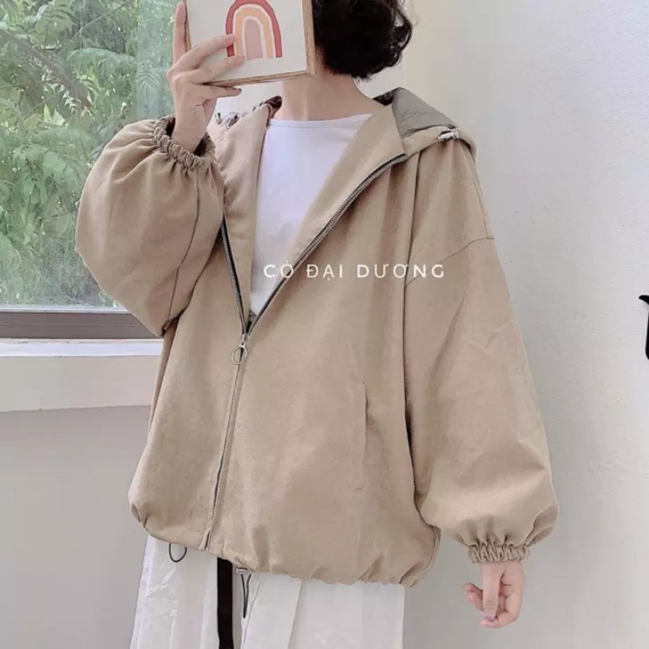 Siêu phẩm áo khoác kaki chun tay bồng cực chất