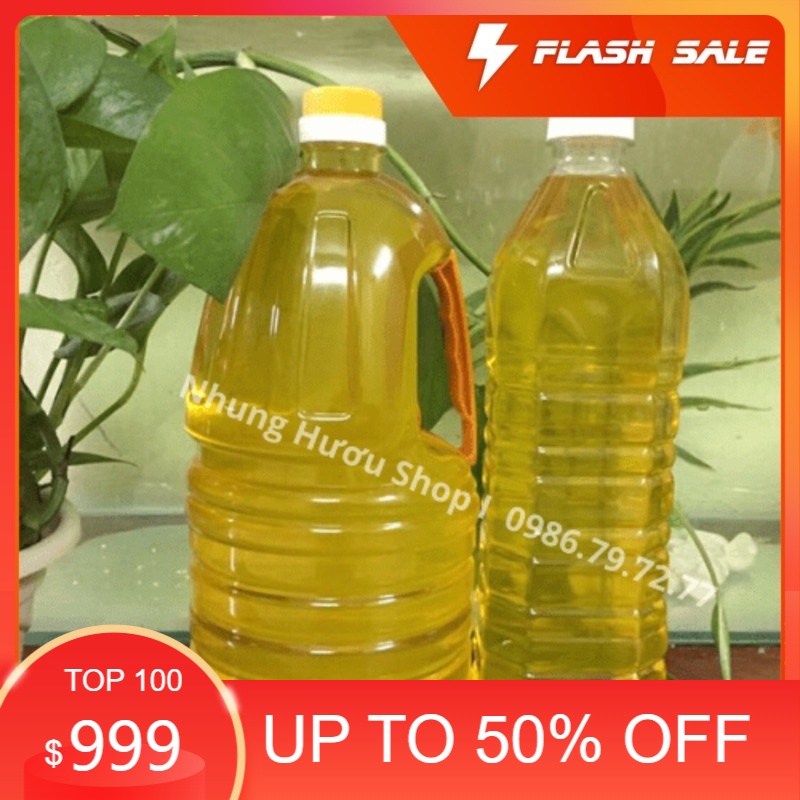 1 lit dầu phộng - dầu lạc 100% nguyên chất nhà làm ép lạnh an toàn tuyệt đối kể cả với chế biến ăn dặm cho bé