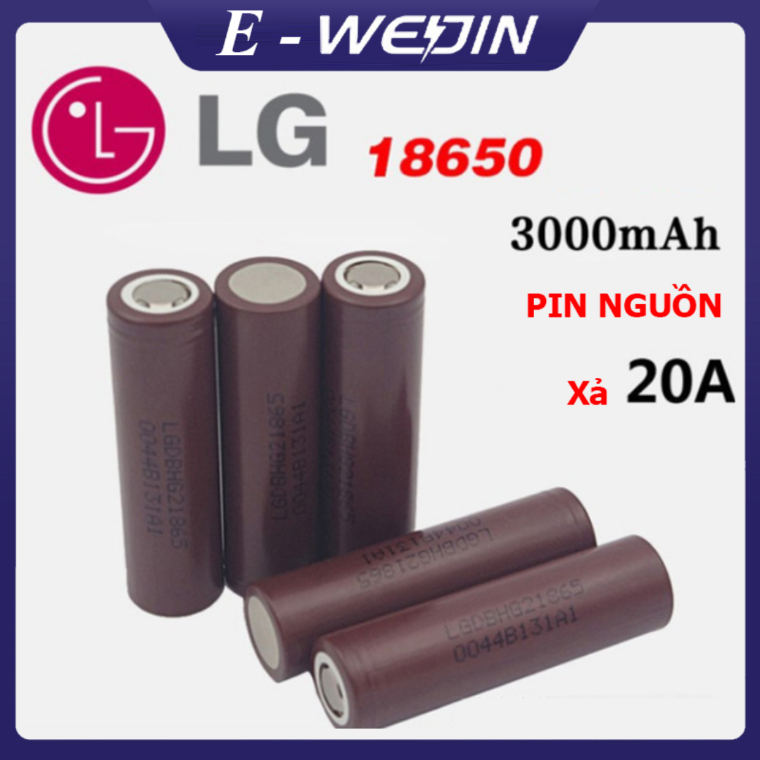 [Bán buôn] Pin LG 18650 HG2 3000mah , Pin nguồn chuyên nghiệp công cụ điện năng lượng cao Pin máy khoan điện - Pin 18650 dòng xả cao 25A
