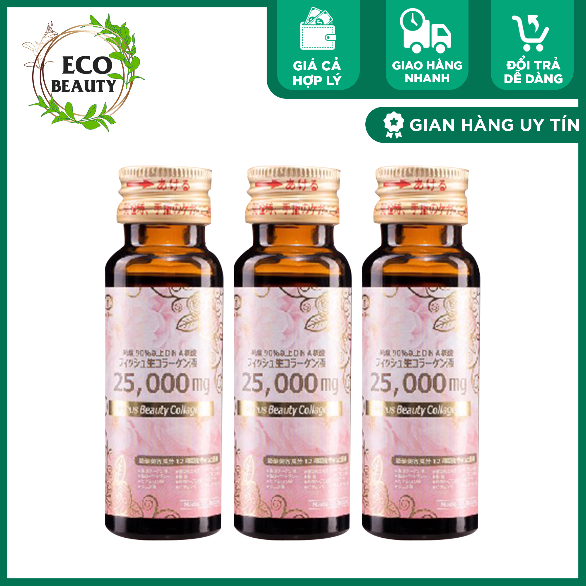 Nước uống đẹp da ina venus beauty collagen 25000mg 10 ống x 50ml nc03 mờ nhăn, tăng đàn hồi, giảm nám sạm, làm sáng da - eco beauty