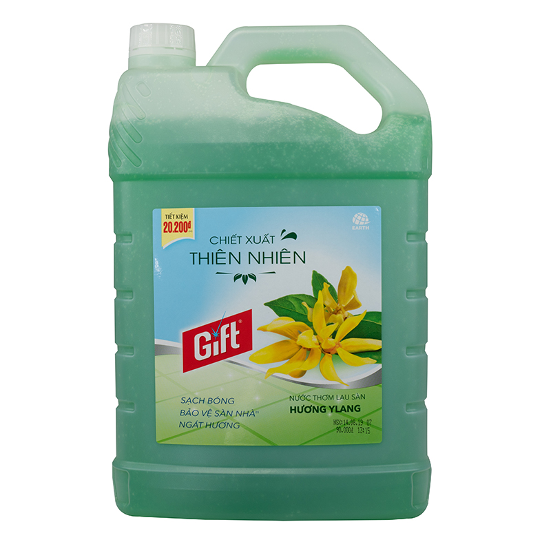 Nước lau sàn Gift đậm đặc can 3.8kg - Ylang