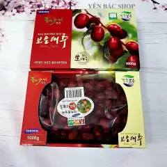 Táo đỏ khô chính hãng Hàn Quốc hộp 1kg, sản phẩm cao cấp trong các dòng táo đỏ giúp nâng cao sức khỏe, bổ sung khí huyết và phục hồi sức khỏe một cách nhanh chóng…