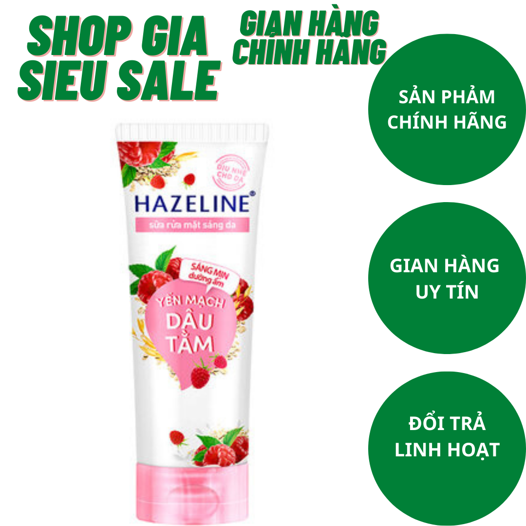 Hazeline sữa rửa mặt yến mạch và dâu tằm 100g