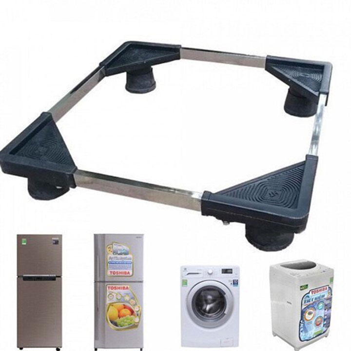 Chân Kệ máy giặt tủ lạnh chịu trọng tải đến 12kg, Kệ máy giặt tủ lạnh đa năng,Kệ để máy giặt tủ lạnh inox tiện dụng,