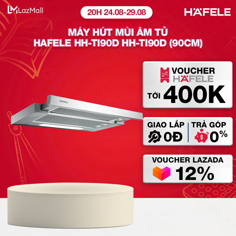 Máy hút mùi âm tủ hafele hh-ti90d hh-ti90d - 539.81.085 xuất xứ châu âu kèm than hoạt tính