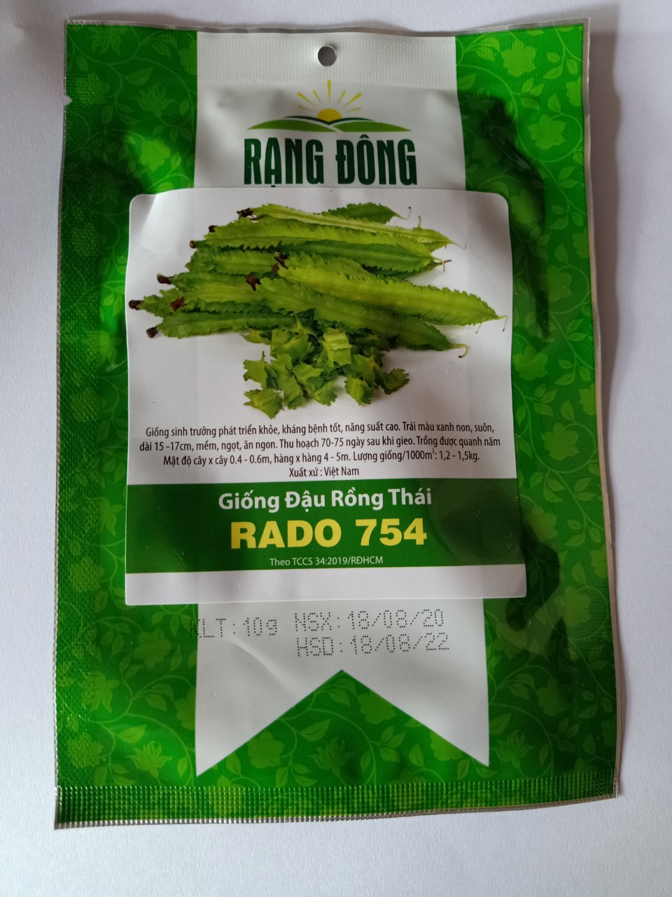 Hạt giống đậu rồng thái xanh Rạng Đông