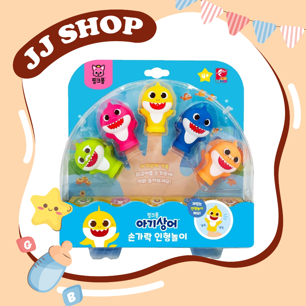 Set Đồ Chơi Rối Ngón Tay Baby Shark Cho Bé, Finger Puppet Play - Bill Hàn