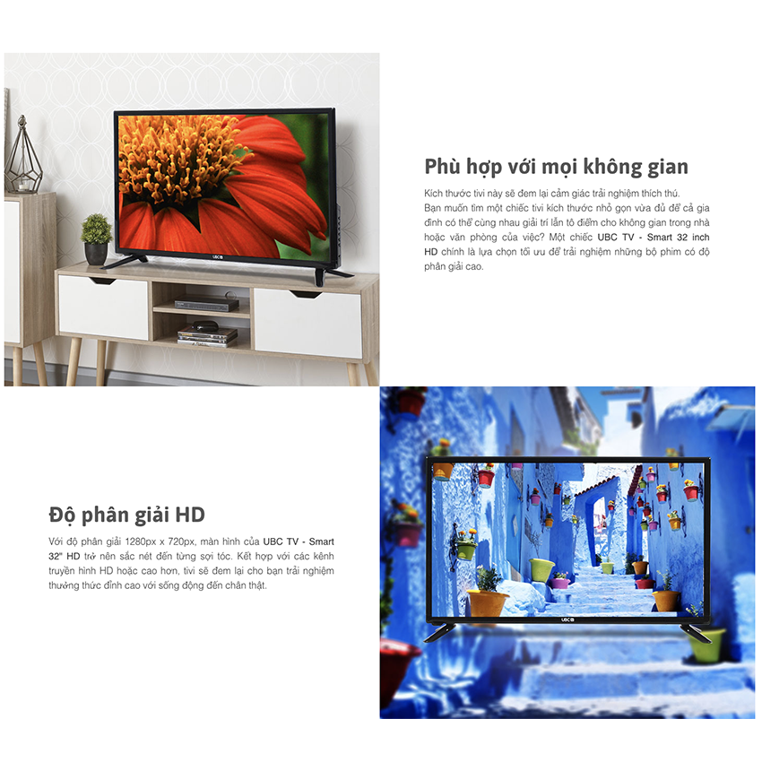 Tivi Led UBC 32 inch HD - Model 32T2