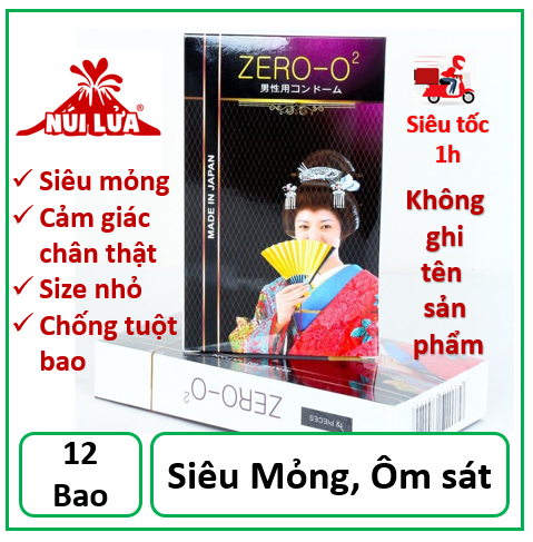 Bao cao su siêu mỏng zero-02 - hộp 12 cái