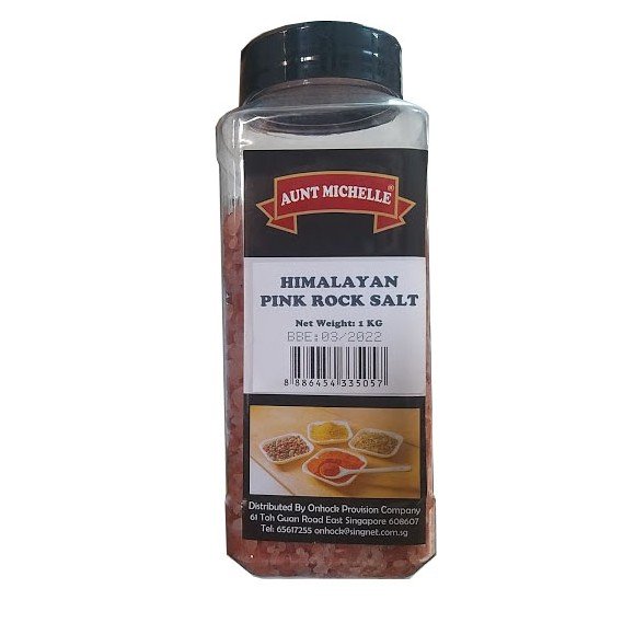 Muối Hồng Himalayan Thượng Hạng 1kg/ Pink Rock Salt Aunt Michelle - Nhập Khẩu Usa