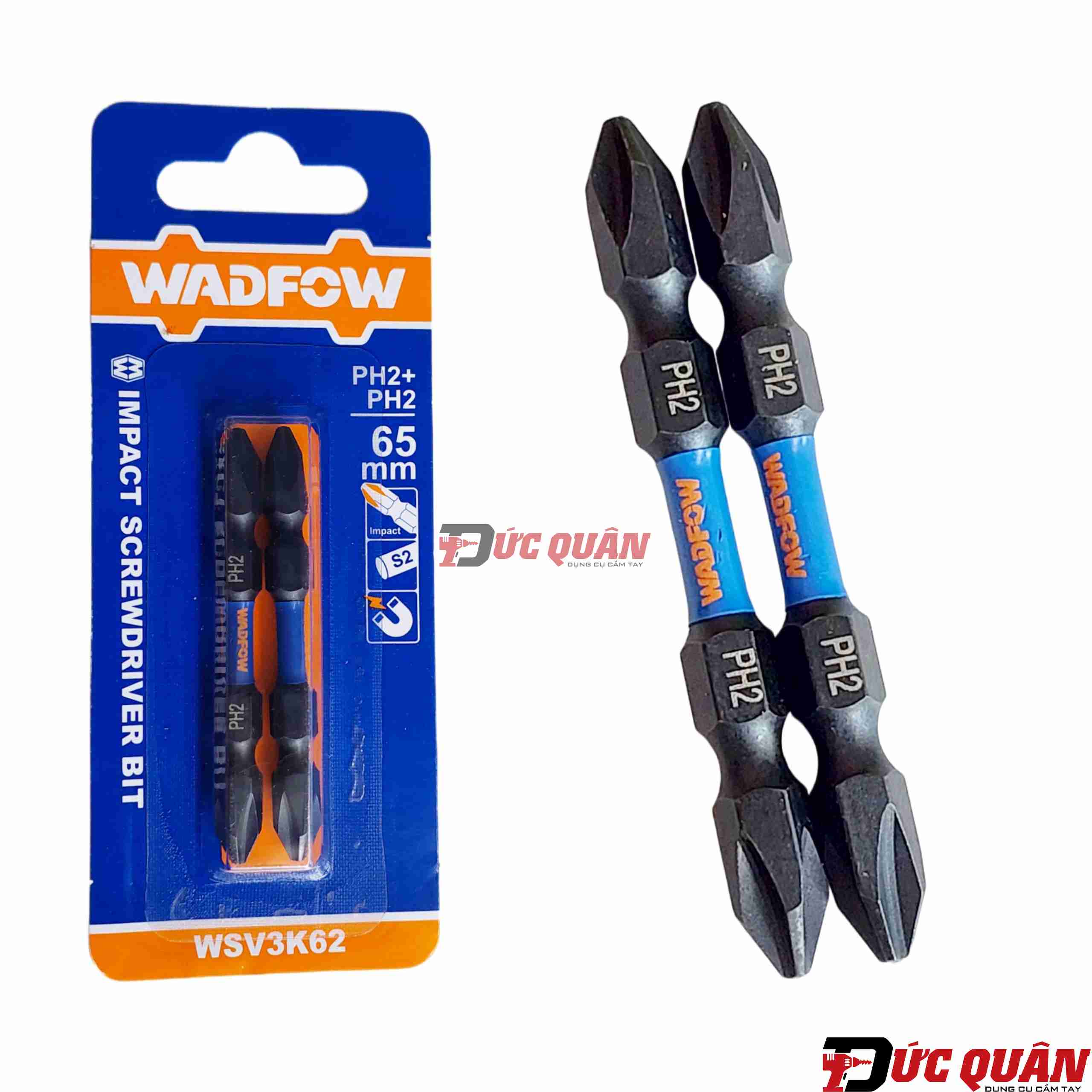 Bộ 2 mũi bắt vít 2 đầu wadfow