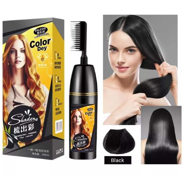 Lược nhuộm tóc đen shaders 200ml chiết xuất từ thảo dược – lấy lại tuổi thanh xuân