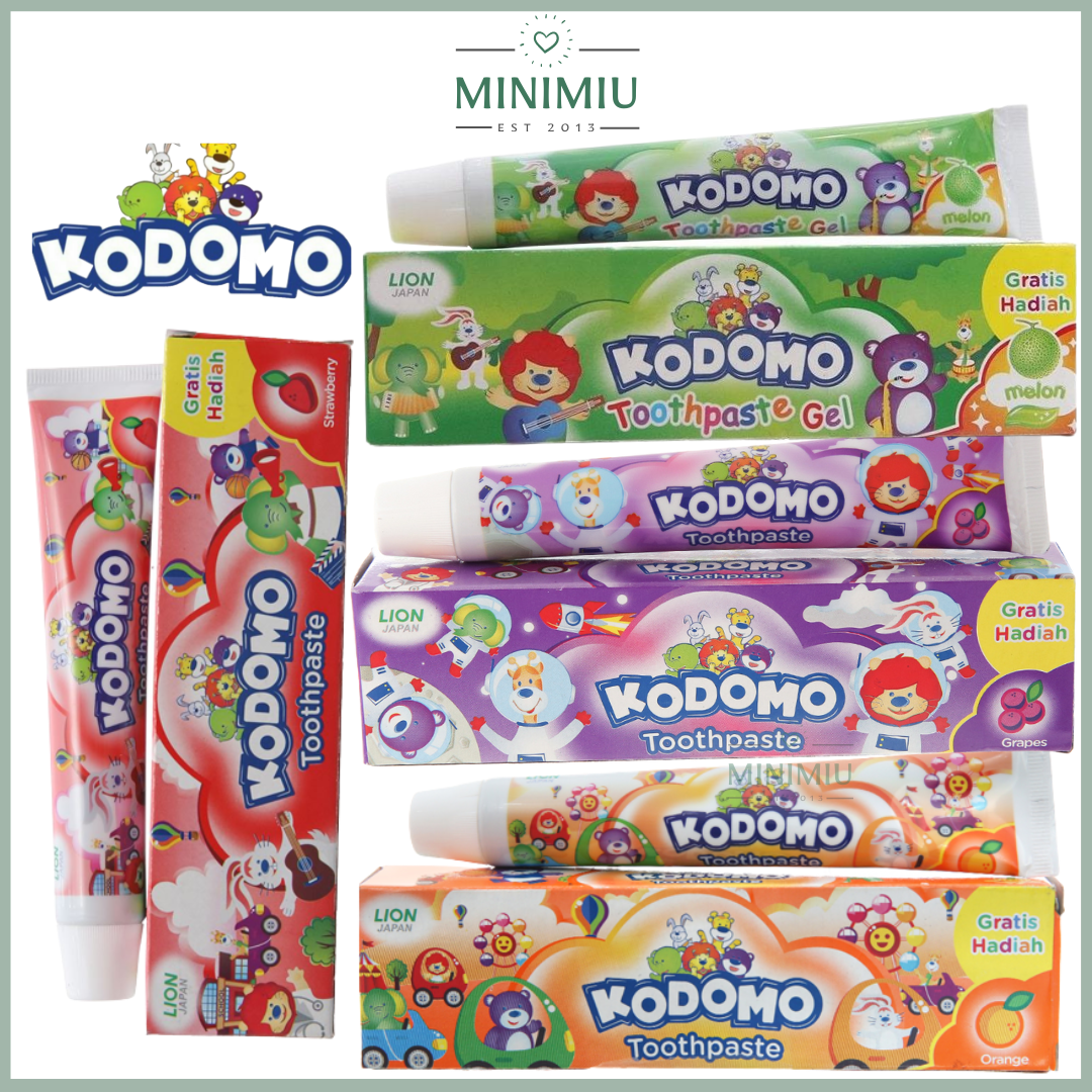 [HCM] Kem Đánh Răng Cho Bé KODOMO Toothpaste Orange 45g trên 2 tuổi_ MiniMiu